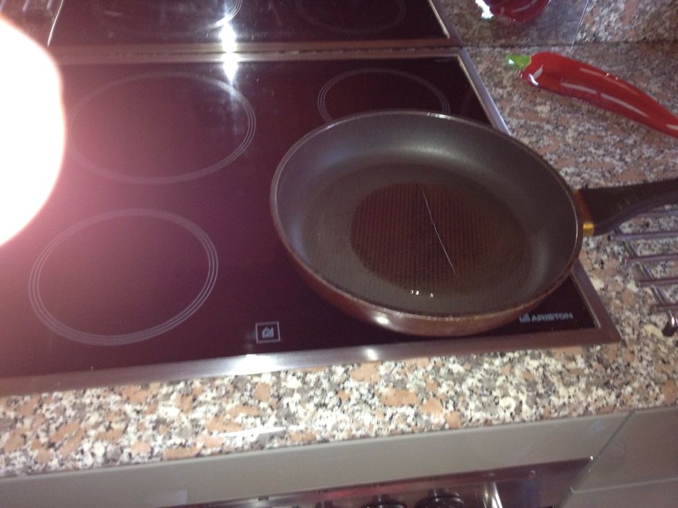 Add oil to your pan...