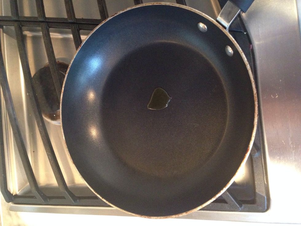 Add olive oil to a pan and put over medium heat