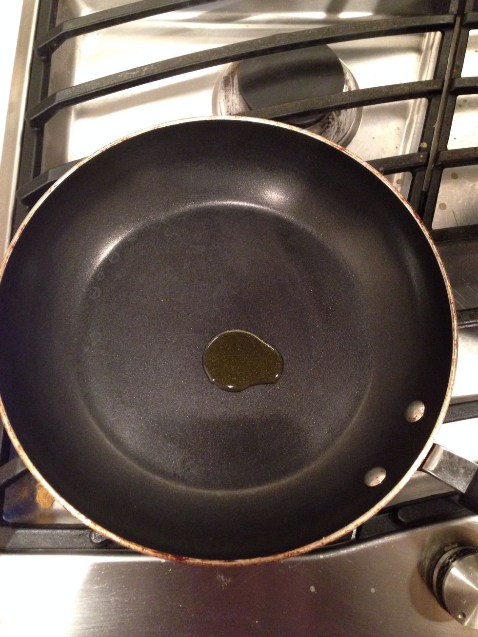 Add olive oil to a saucepan