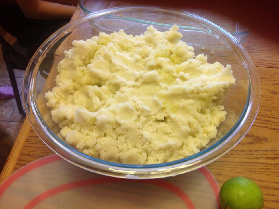 Add olive oil, to consistancy