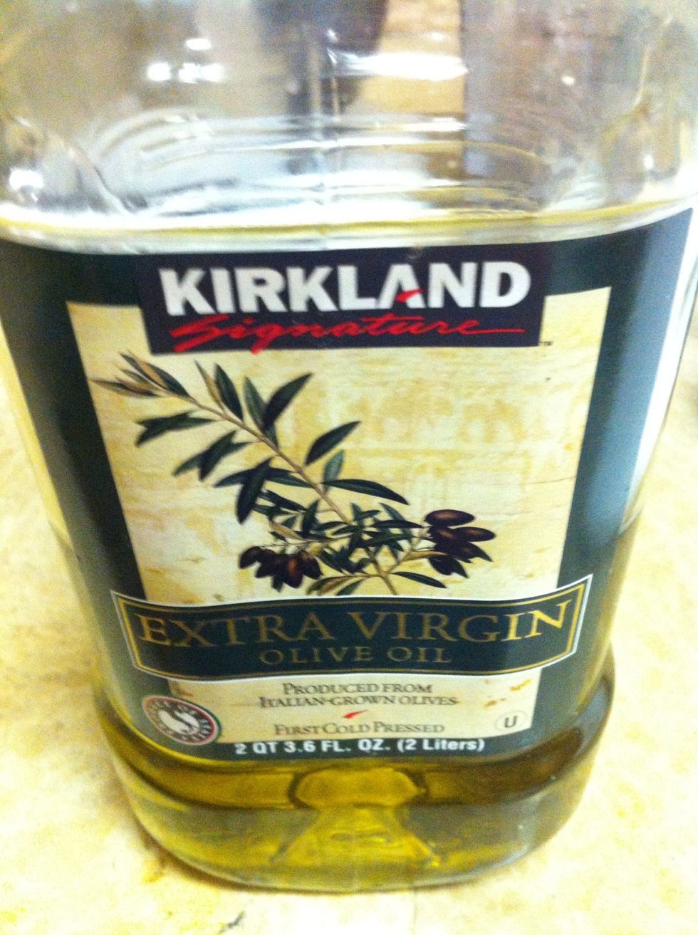 Add olive oil to oat mixture.