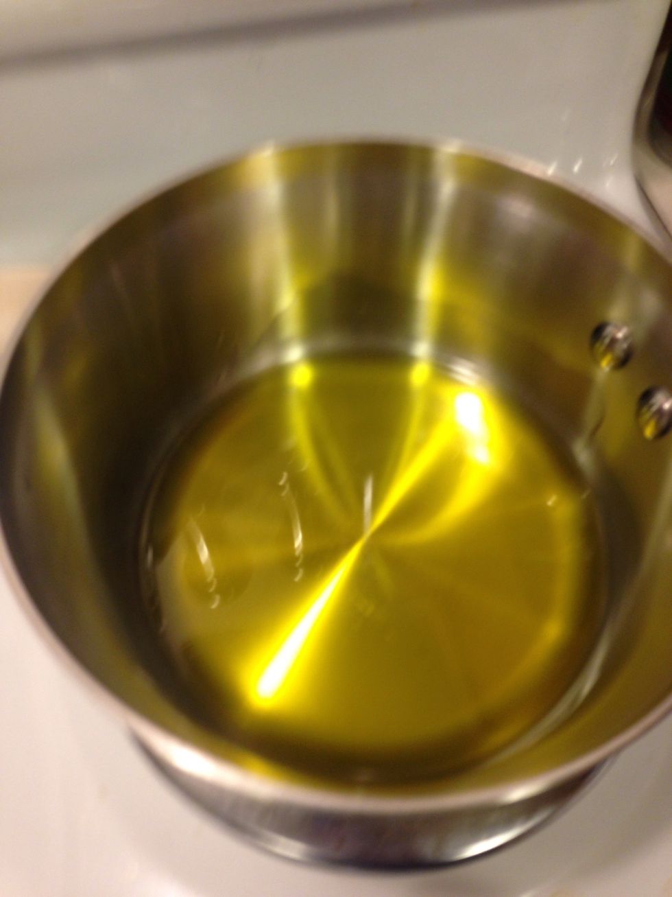 Add olive oil to pot and get hot