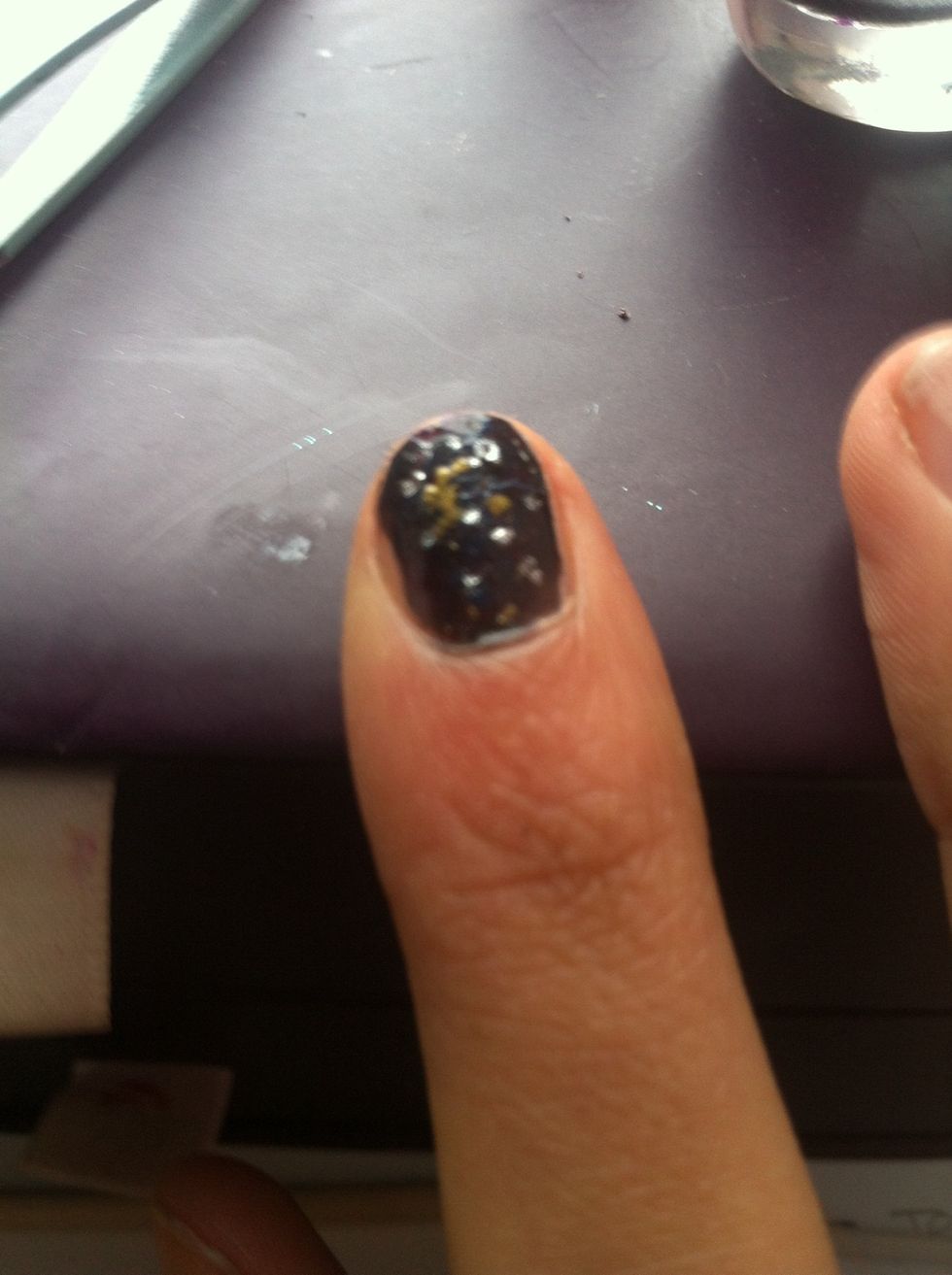 Add on dots like stars with the silver