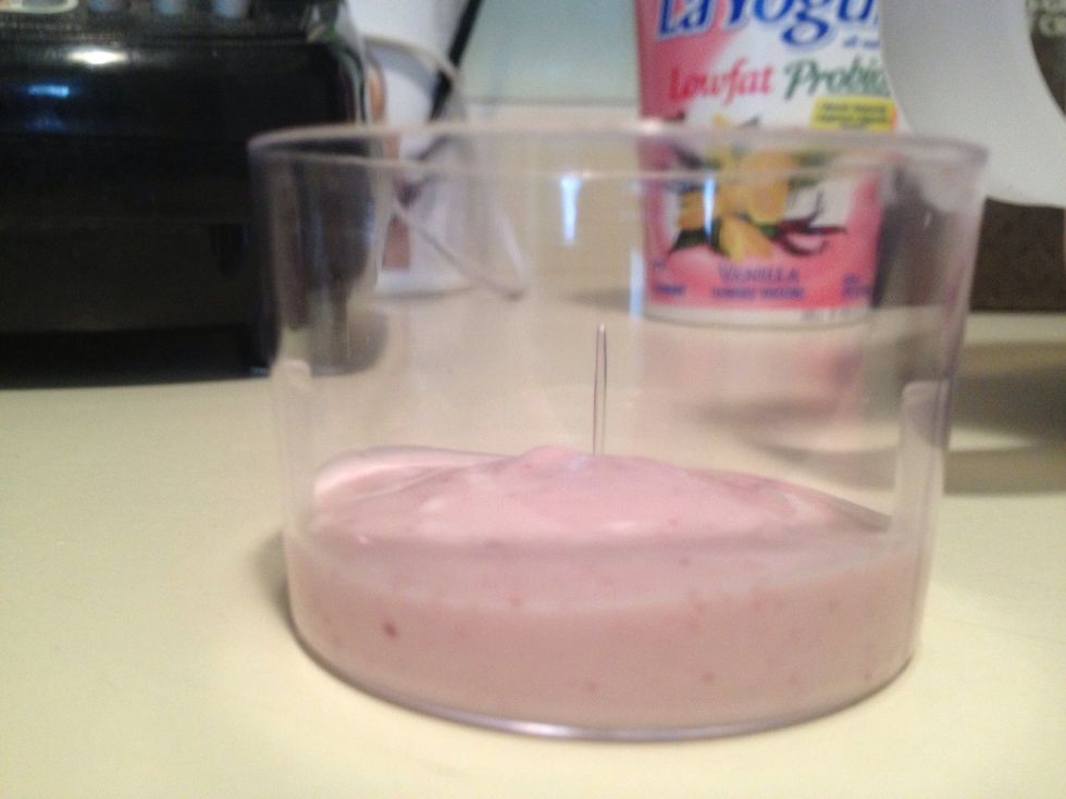 Add on layer of yogurt/vitalize mix