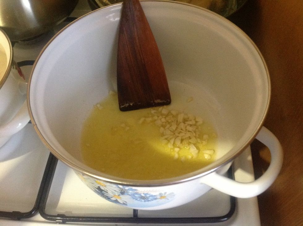 Add one clove of garlic