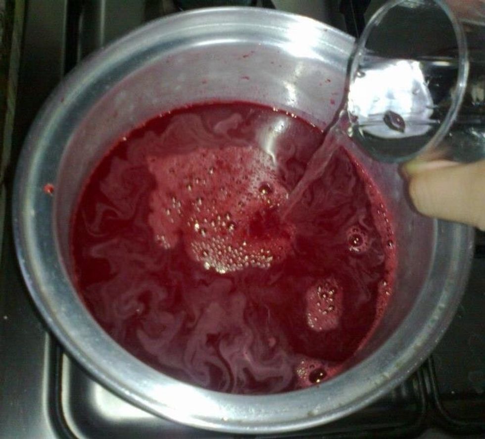 Add one cup of  a cold water