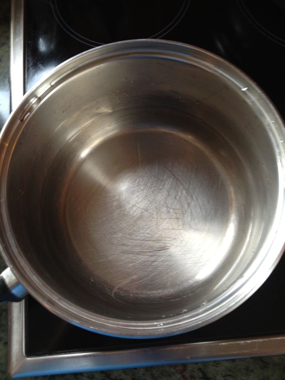 Add one cup water in a pot .