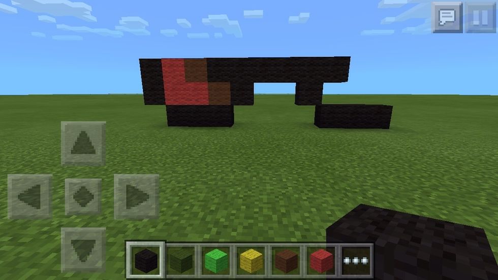 Add one down from the second last one, and three across, diagonal from that.