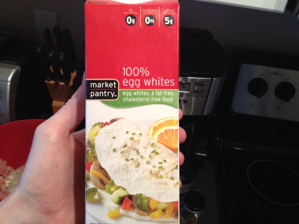 Add one egg or egg whites of one egg ( 3 tablespoons)
