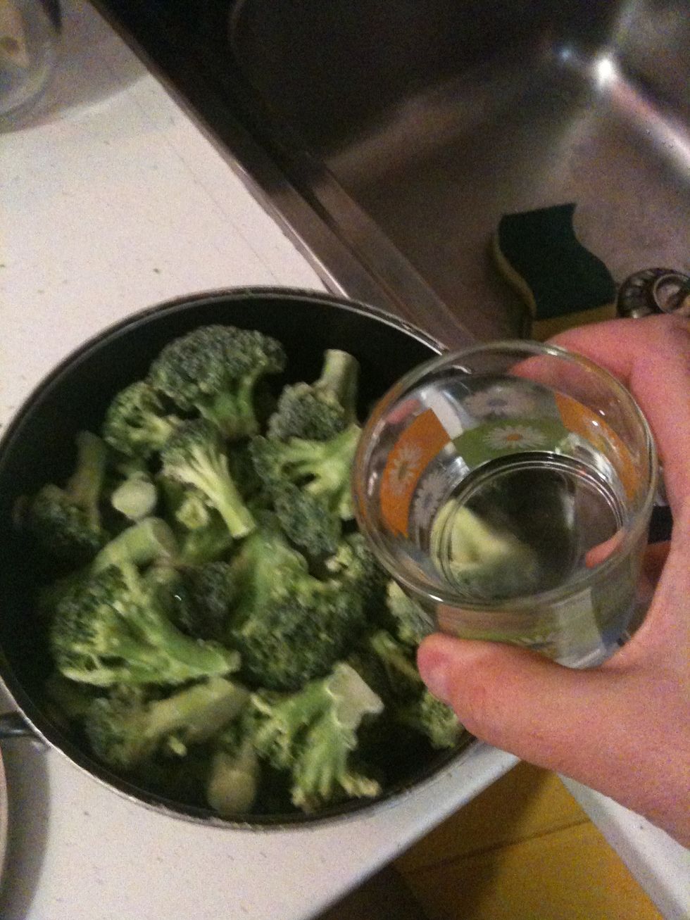 Add one kitchen glass of water