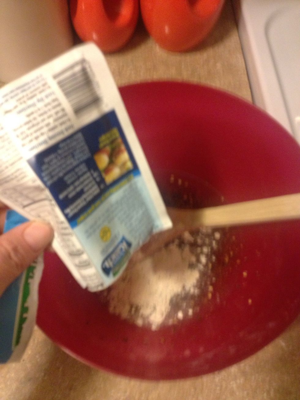 Add one package Lipton ranch dressing dry mix