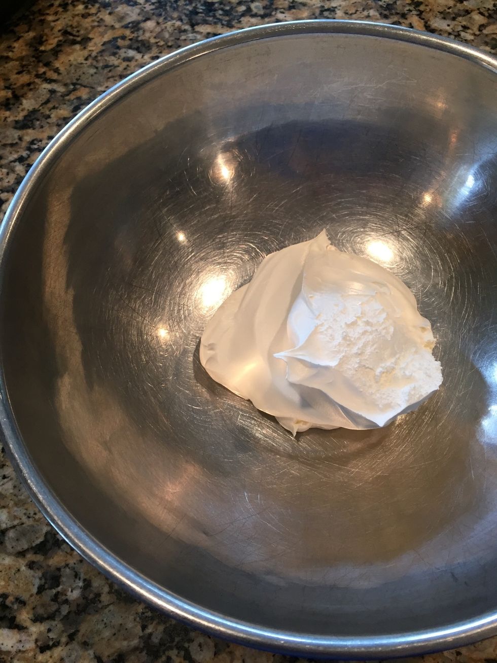 Add one small container cool whip