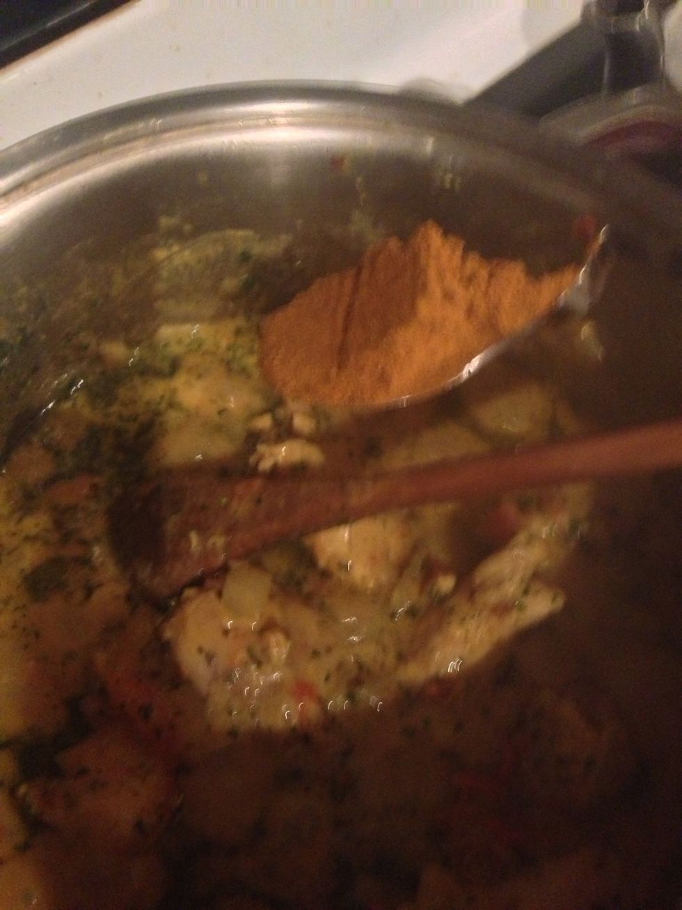 Add one table spoon of masala.