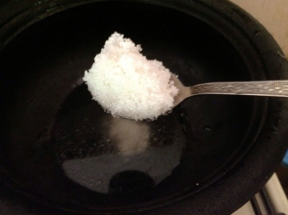 Add one table spoon sugar