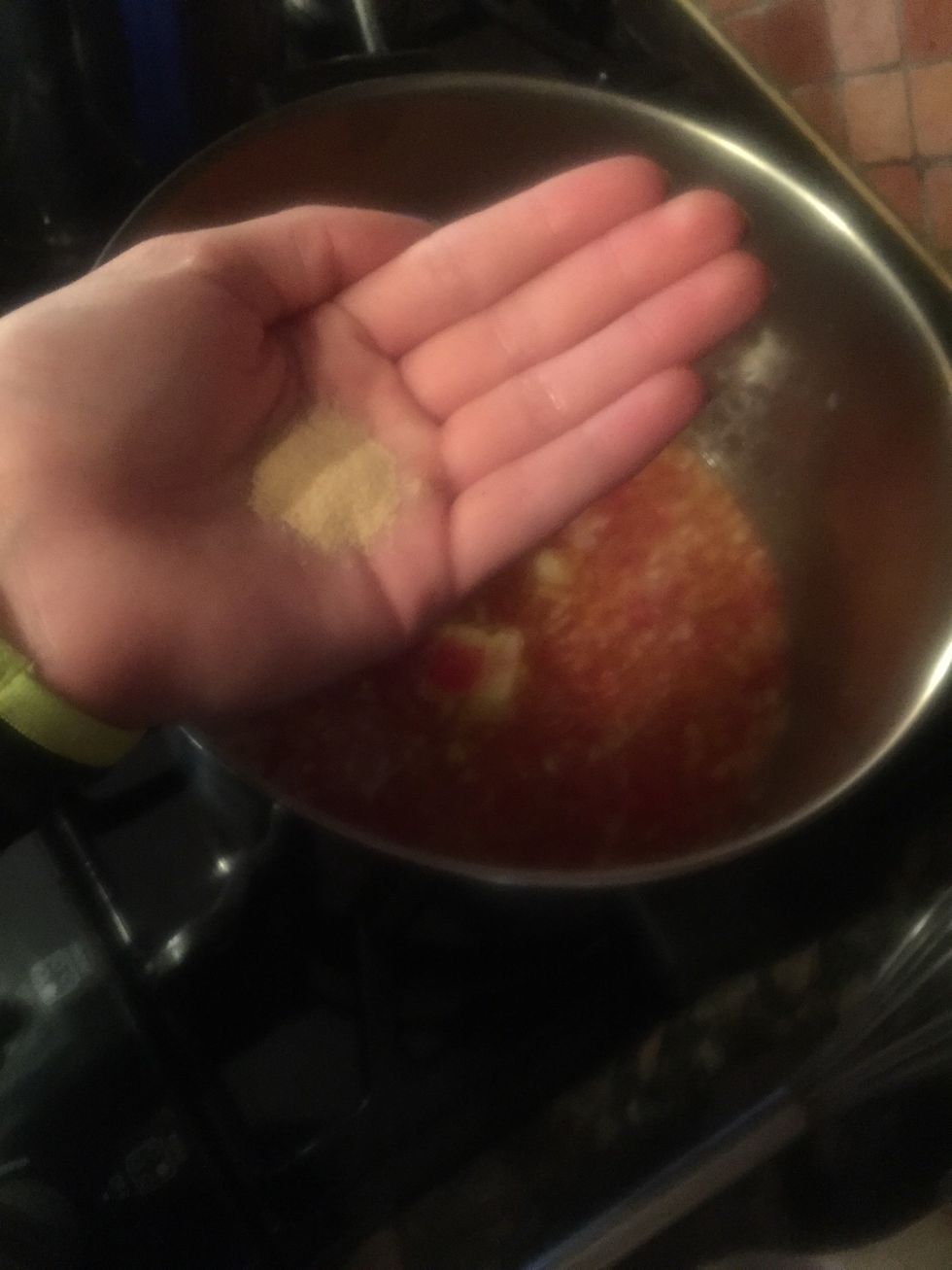 Add one tablespoon of garlic