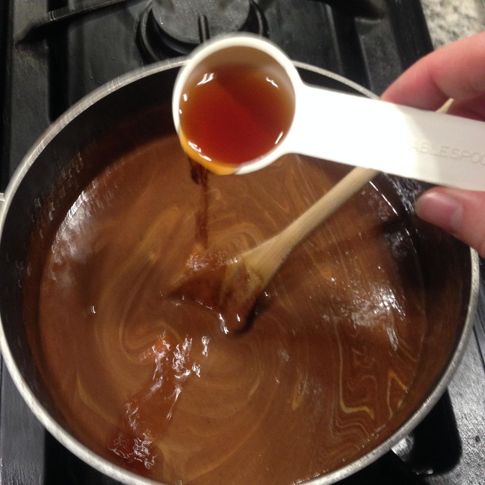 Add one tablespoon of vanilla.