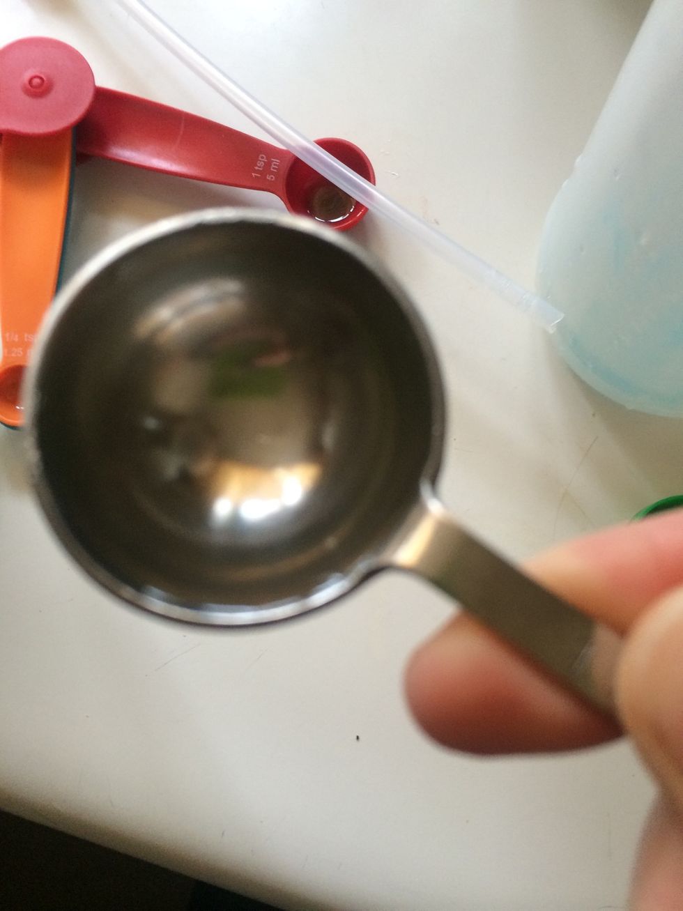 Add one Tablespoon white vinegar