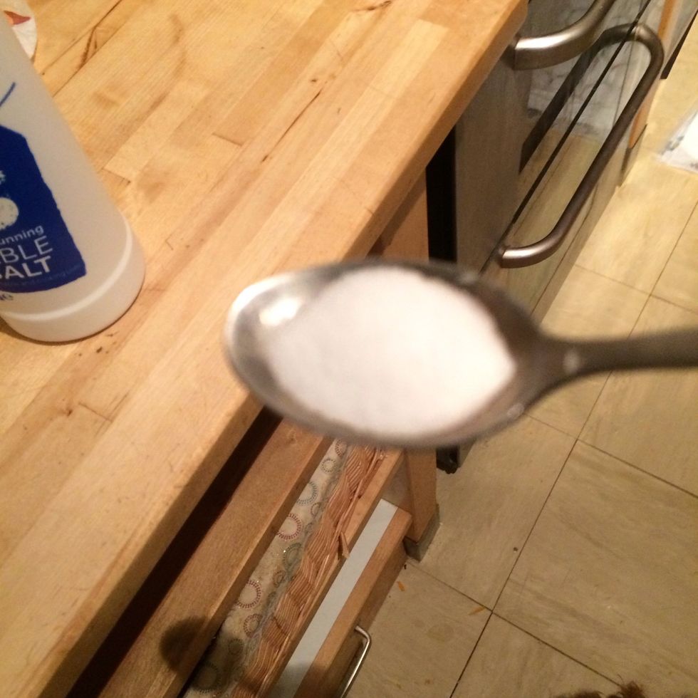 Add one tea spoon to mixture