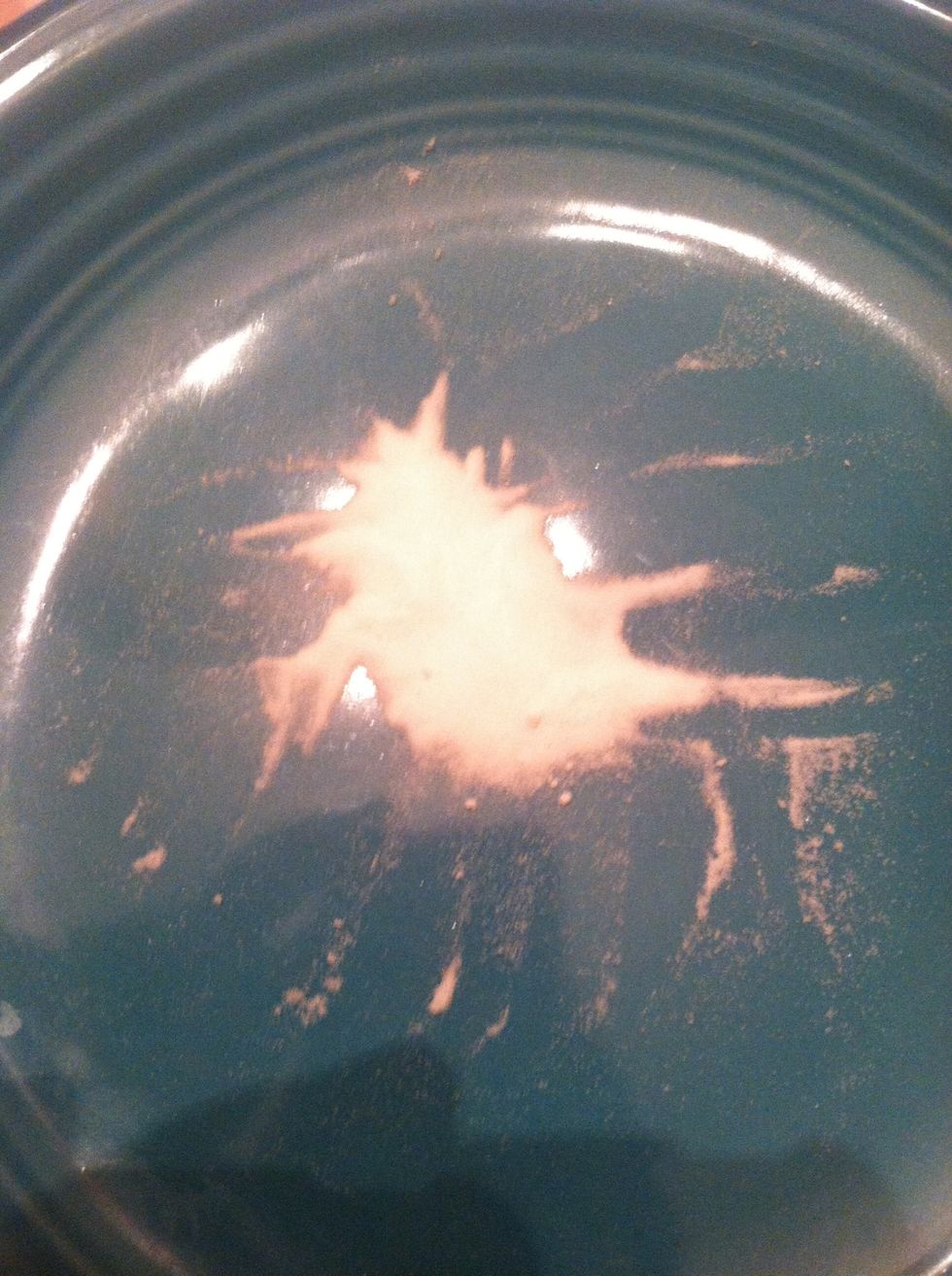 Add one teaspoon of baking soda to your plate