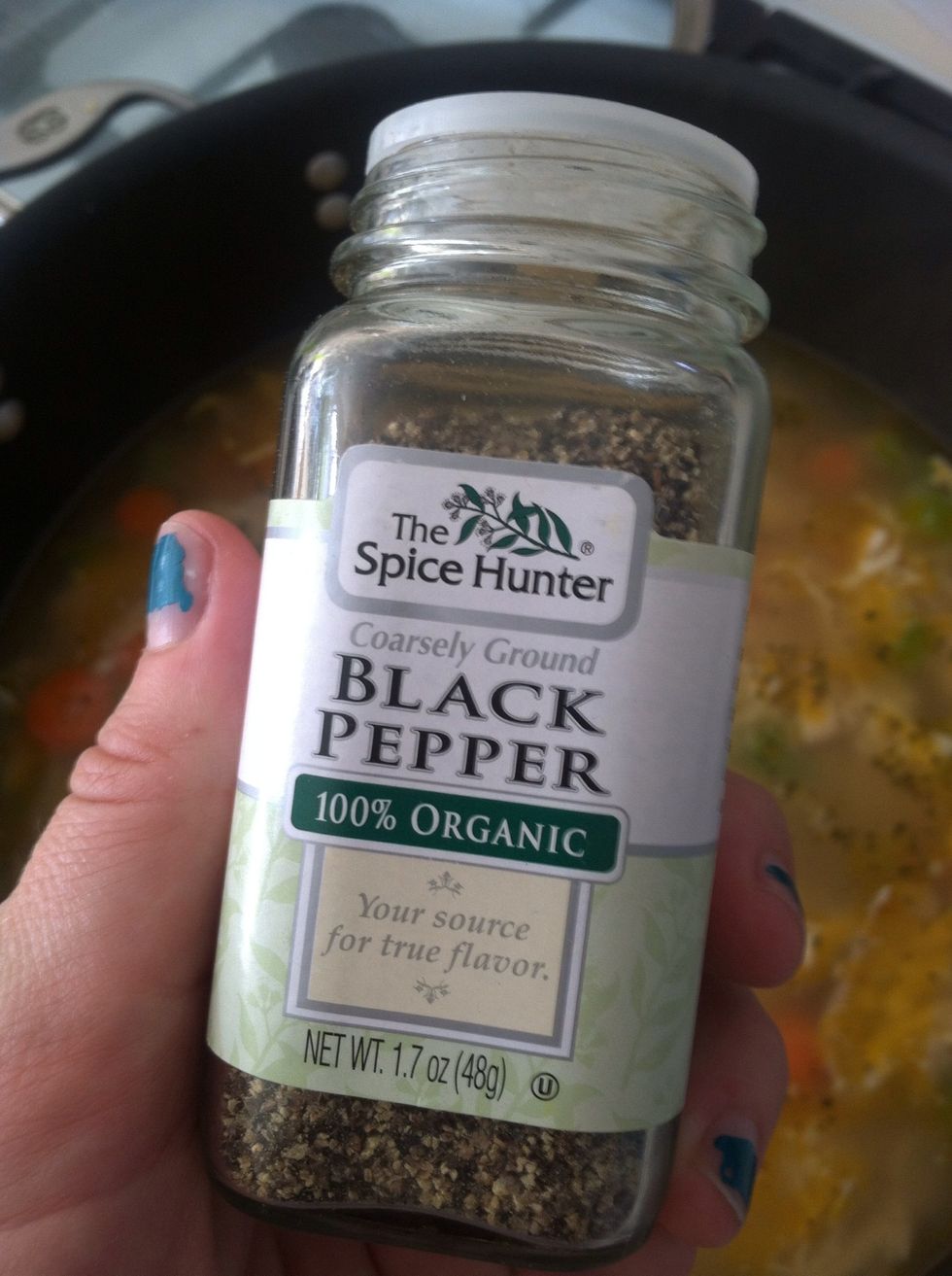 Add one tsp black pepper