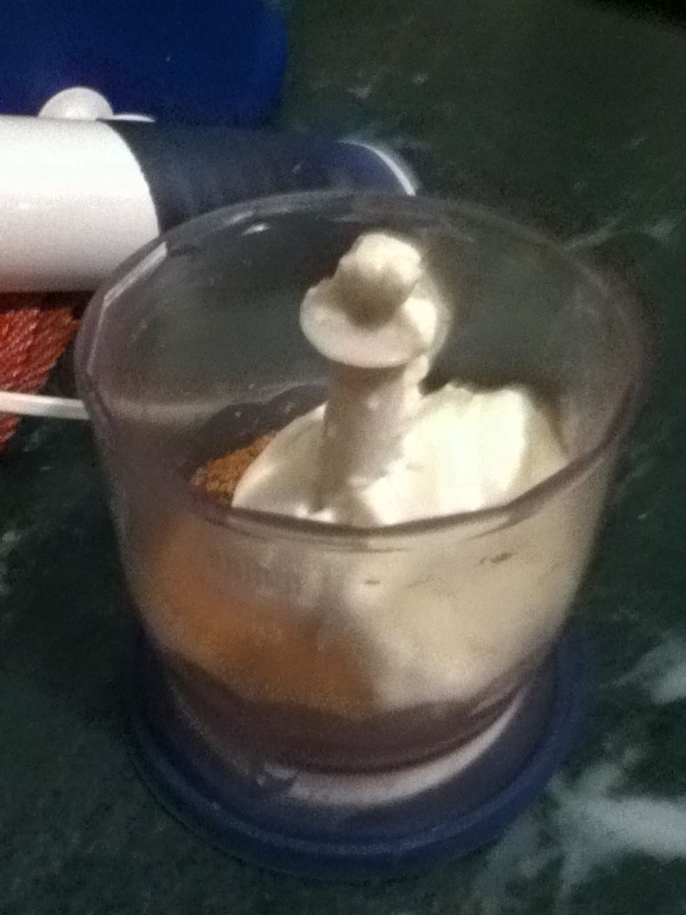 Add one whole cup of plain  yogurt