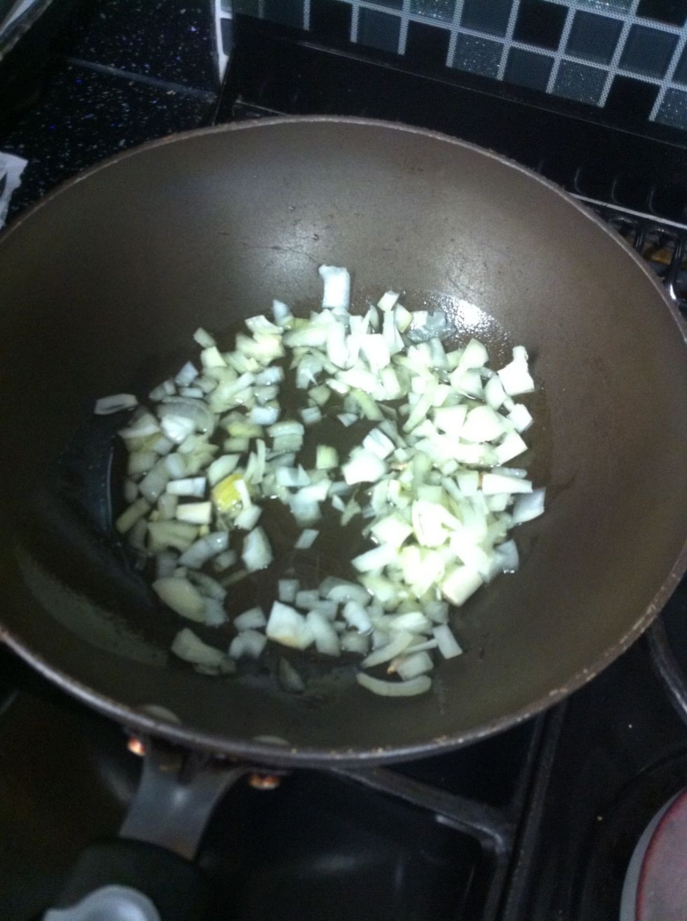 Add onion- cook until slightly brown and soft