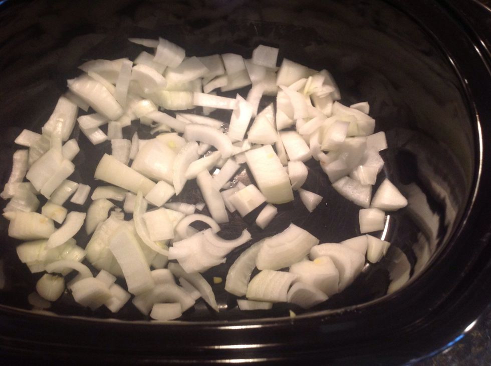 Add onion to slow cooker