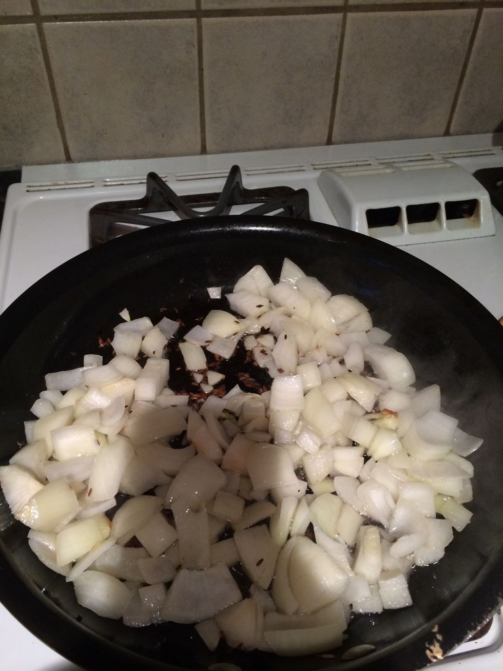 Add onions and cook for another 7-8 mins until soft and a little brown