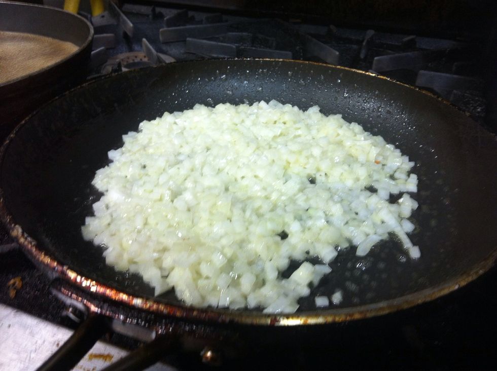 Add onions and saut\u00e9 until soft. Do not brown.