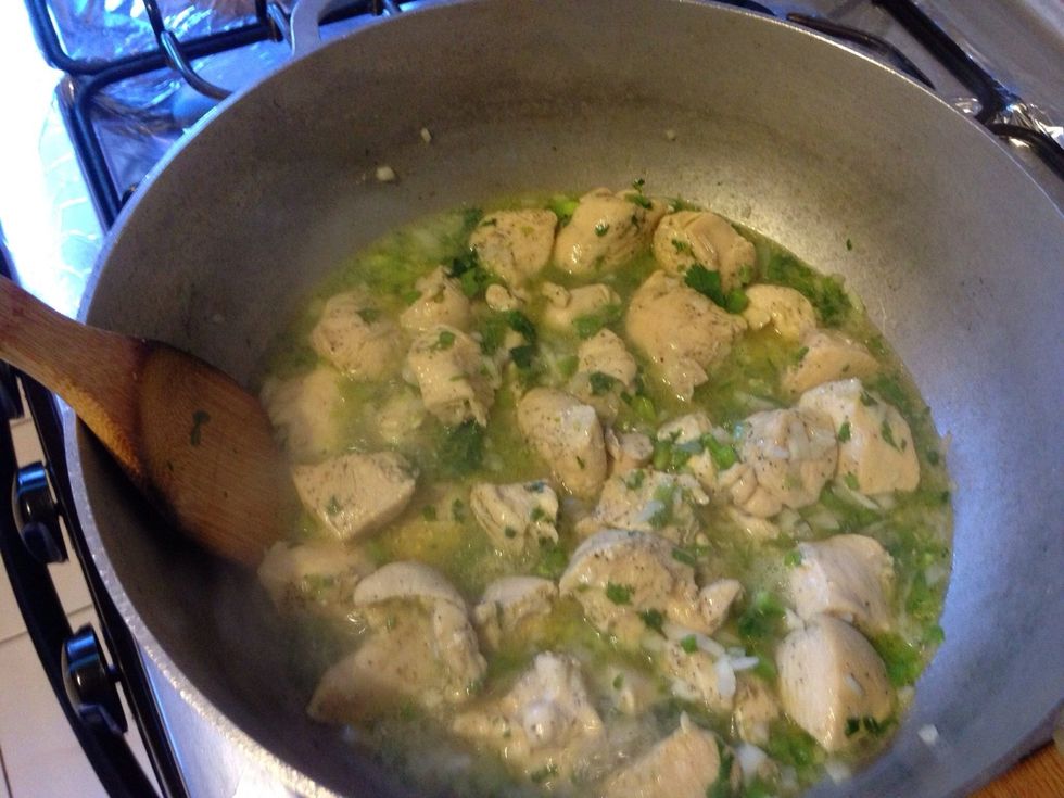 Add onions, peppers, and cilantro..continue cooking on high for 15 mins.