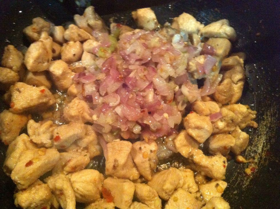 add onions to chicken