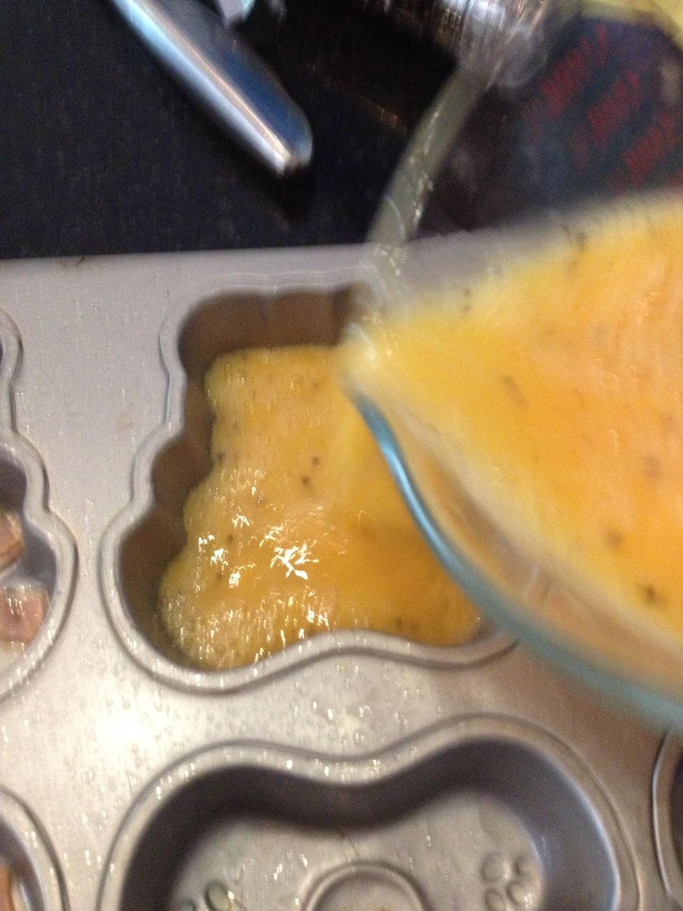 Add only a little of the egg do not fill