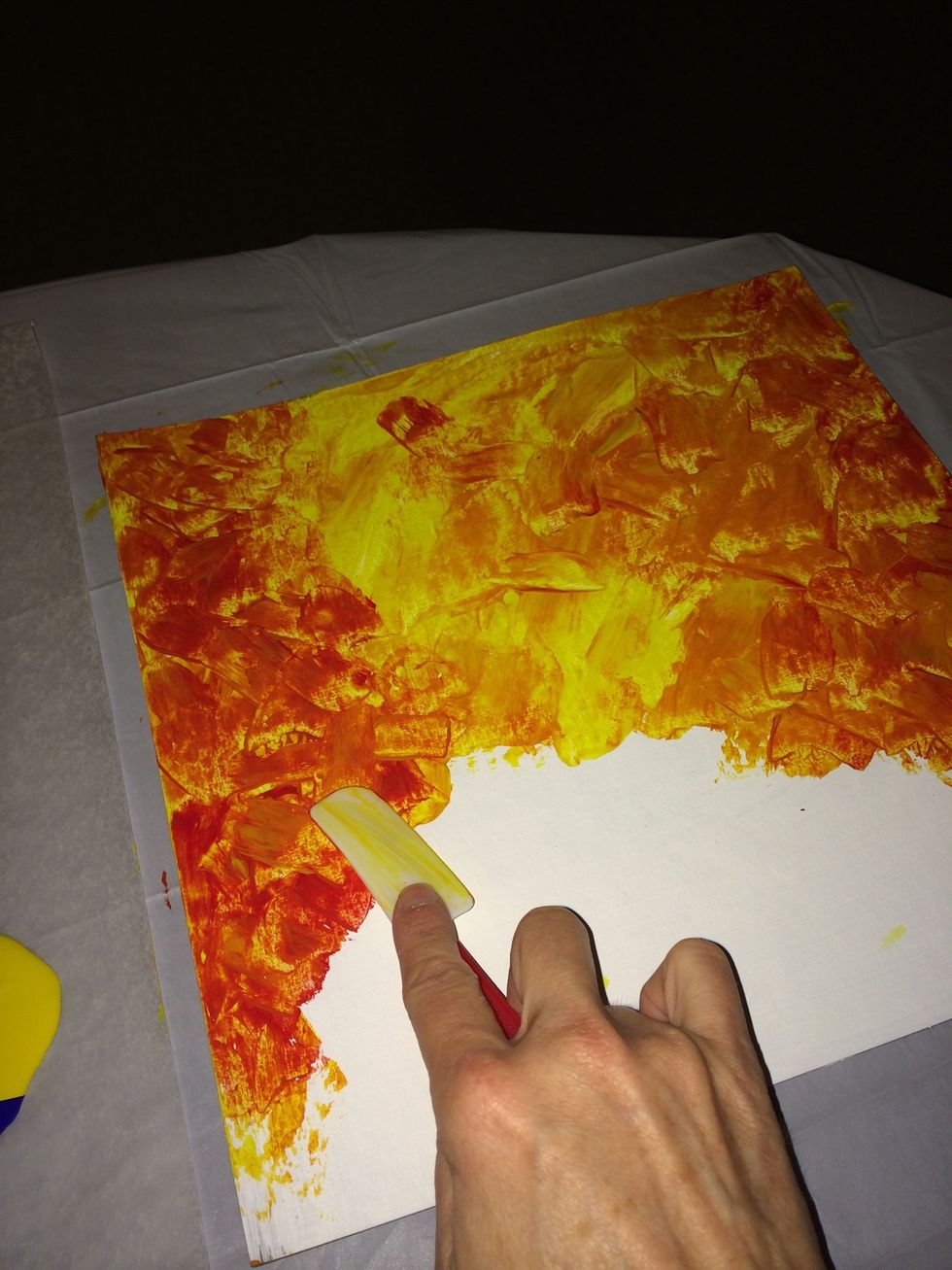 Add orange and reds.