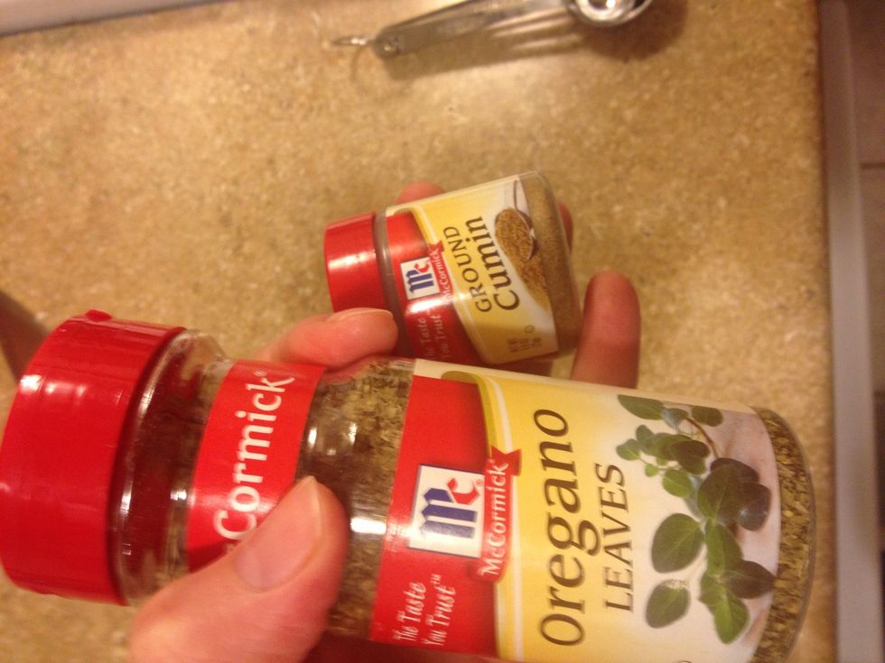 Add oregano and cumin