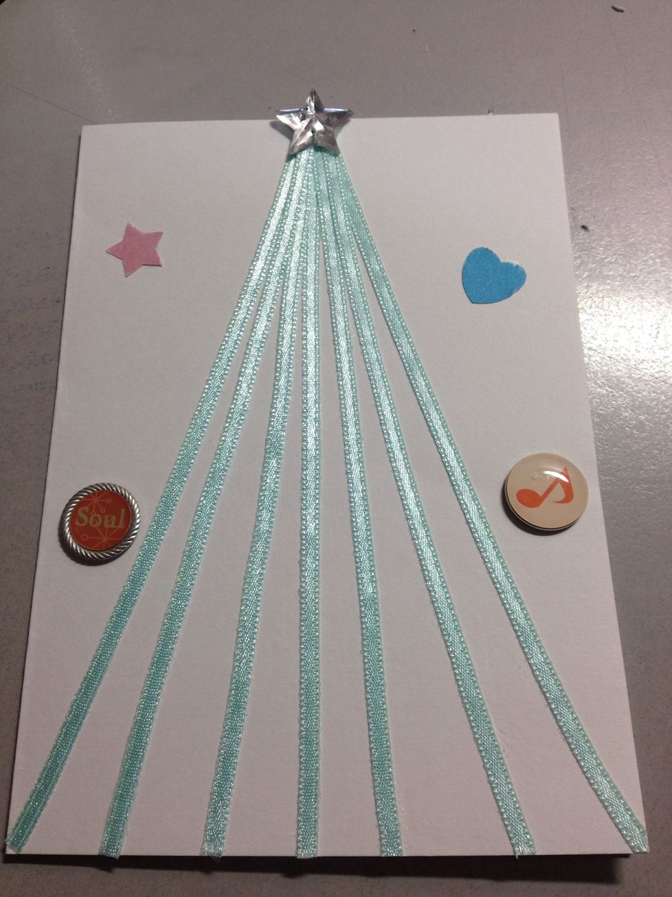 Add other decorative materials, or write your Christmas message.