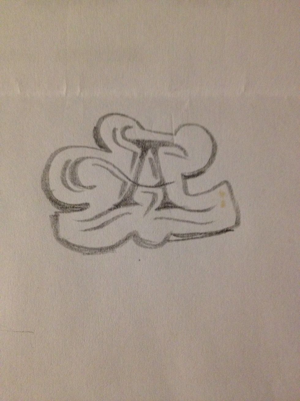 Add outline for a more personalized look, like initials