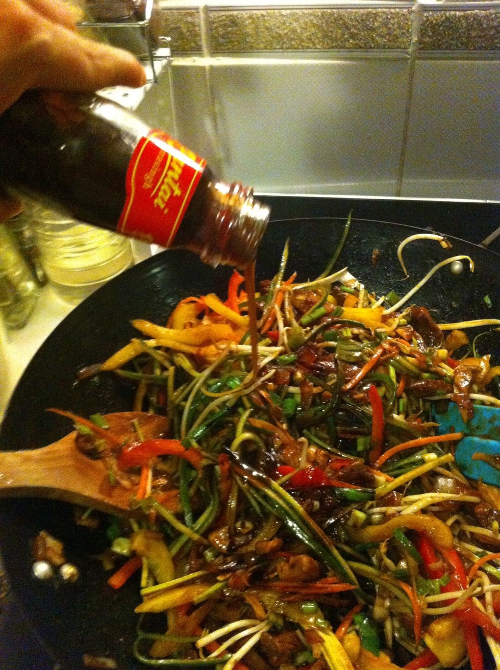 Add oyster sauce