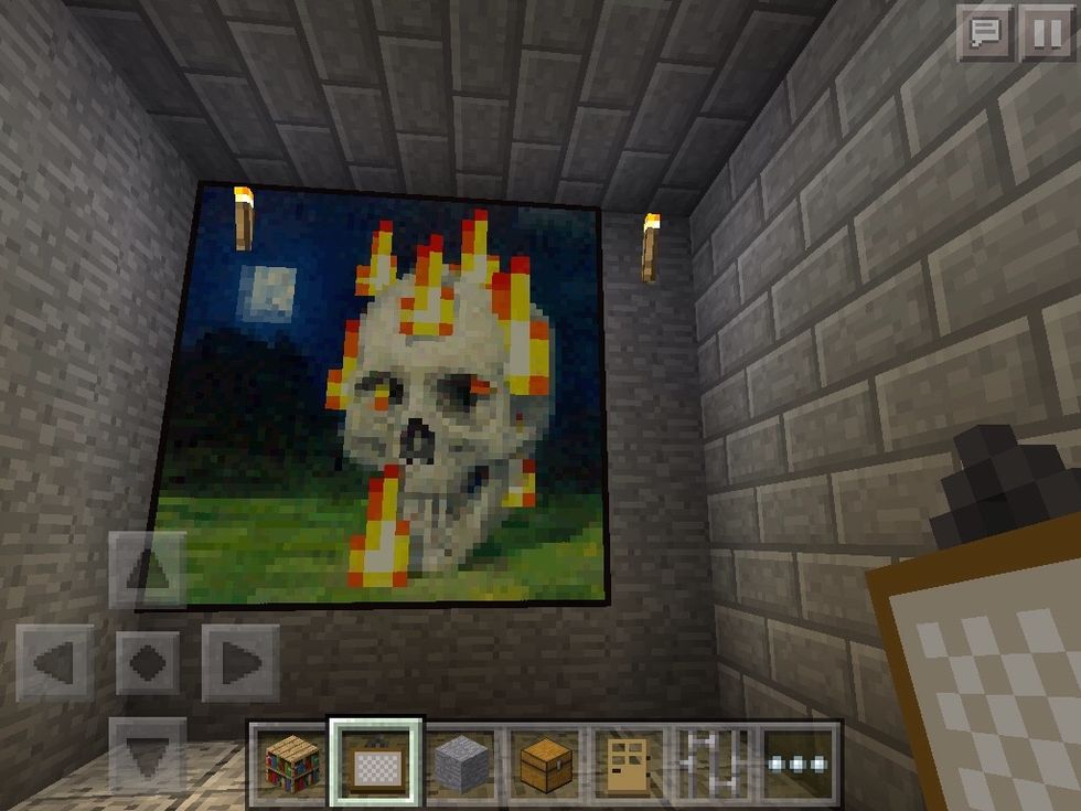 Add paintings all around your castle