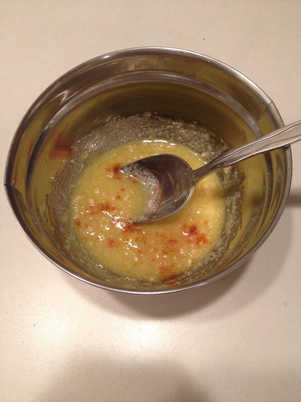 Add paprika and stir well.