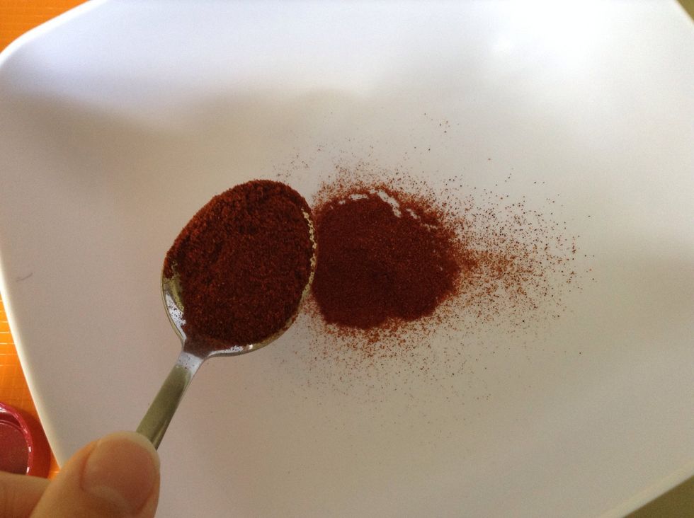 Add paprika in another bowl.