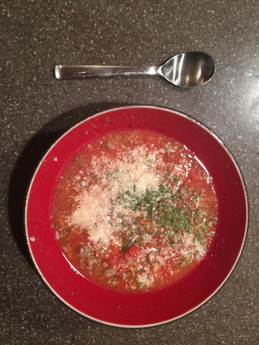 Add Parmesan cheese to make it taste great and enjoy!