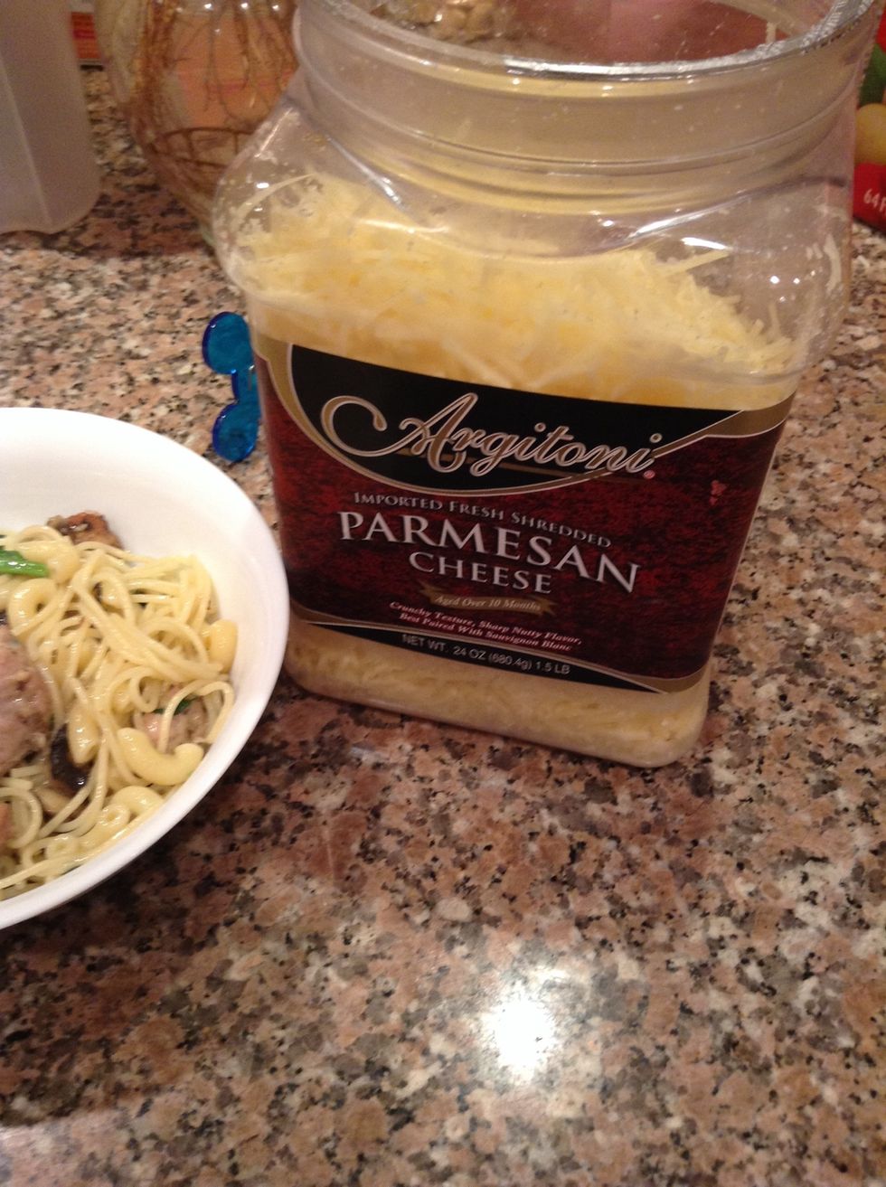 Add Parmesan cheese.