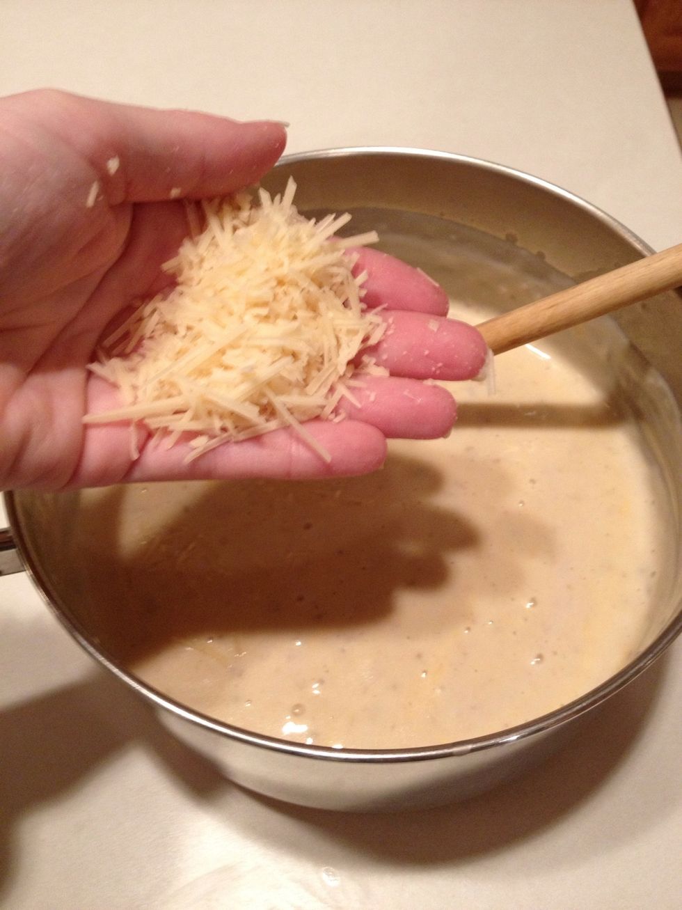 Add Parmesan cheese.