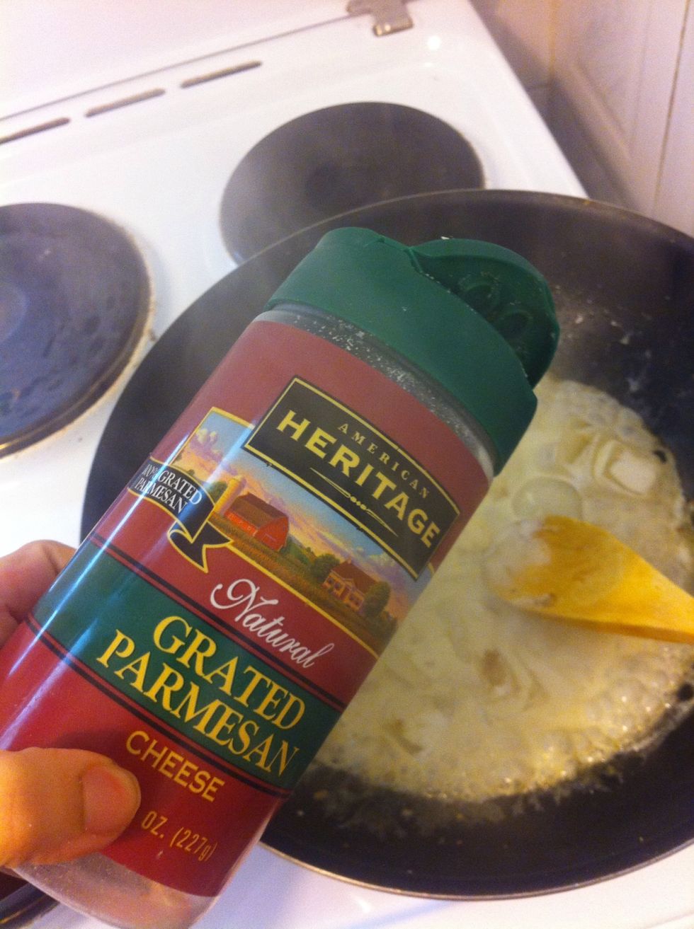 Add parmesan cheese