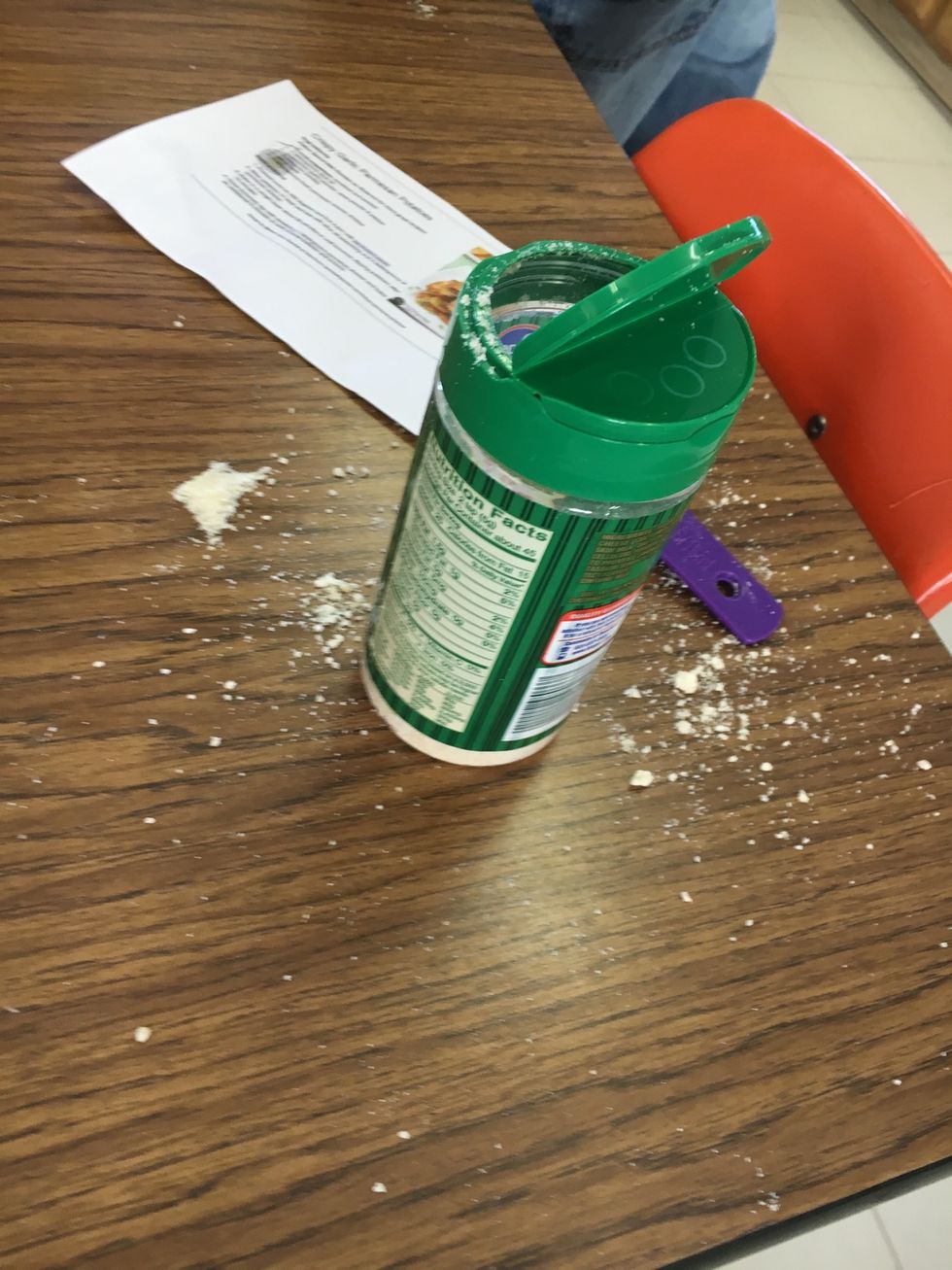 Add Parmesan to potatoes