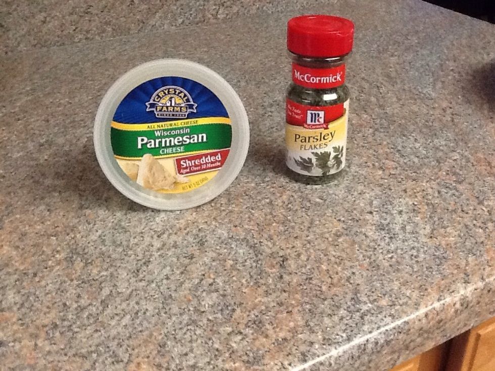 Add parsley and cheese to final dish