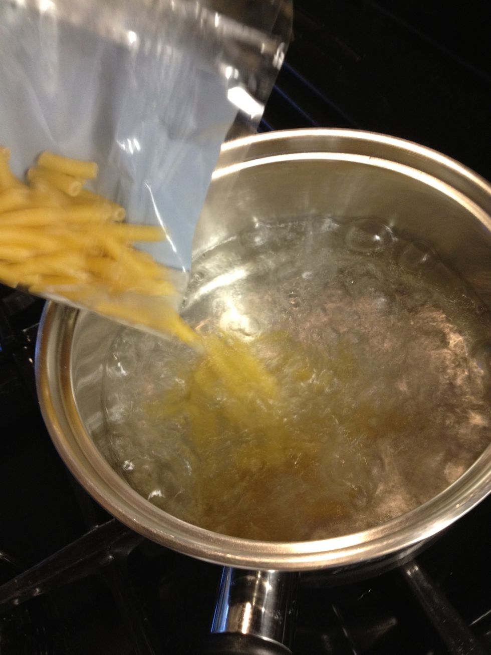 Add pasta to boiling water