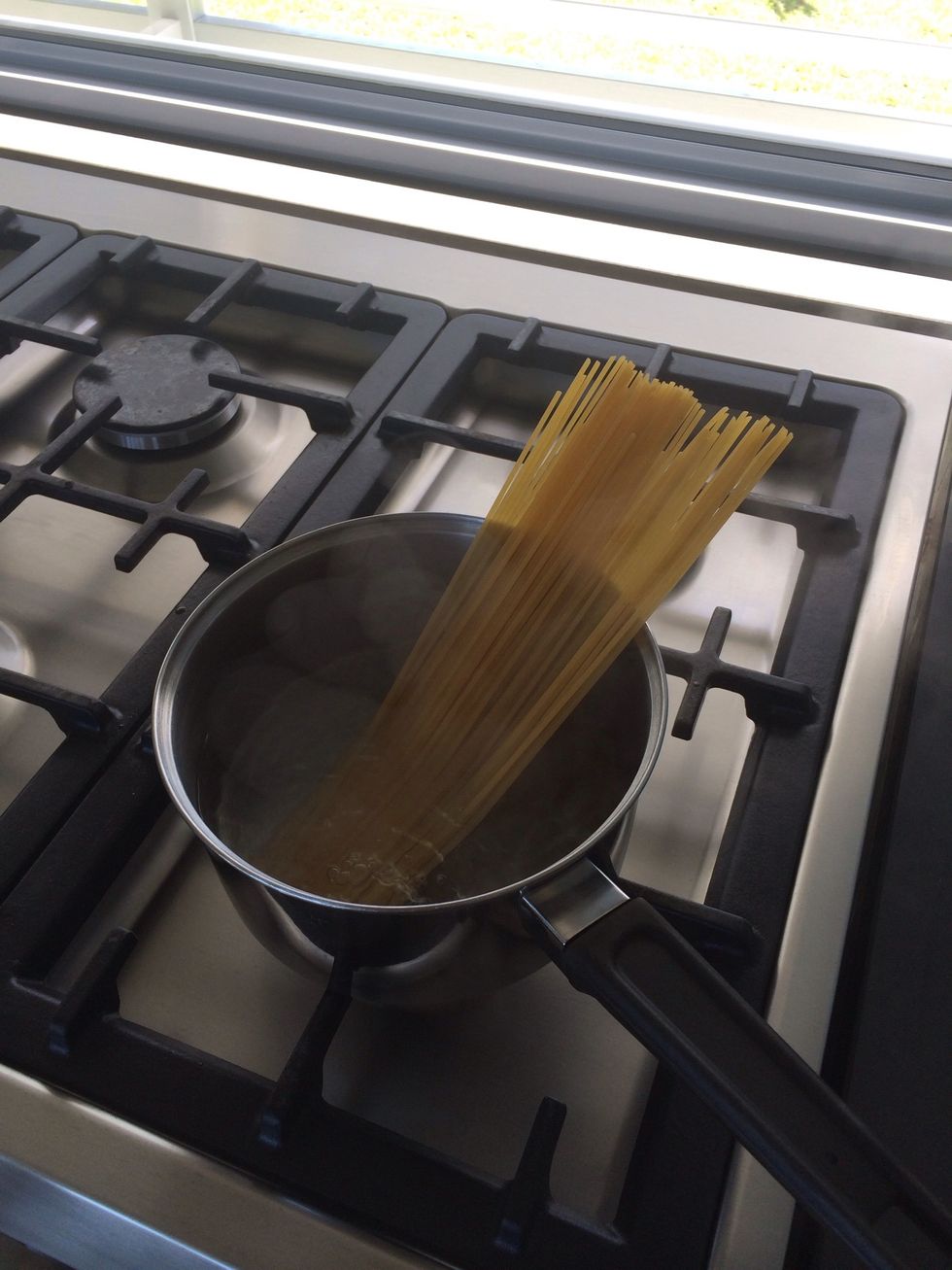Add pasta.