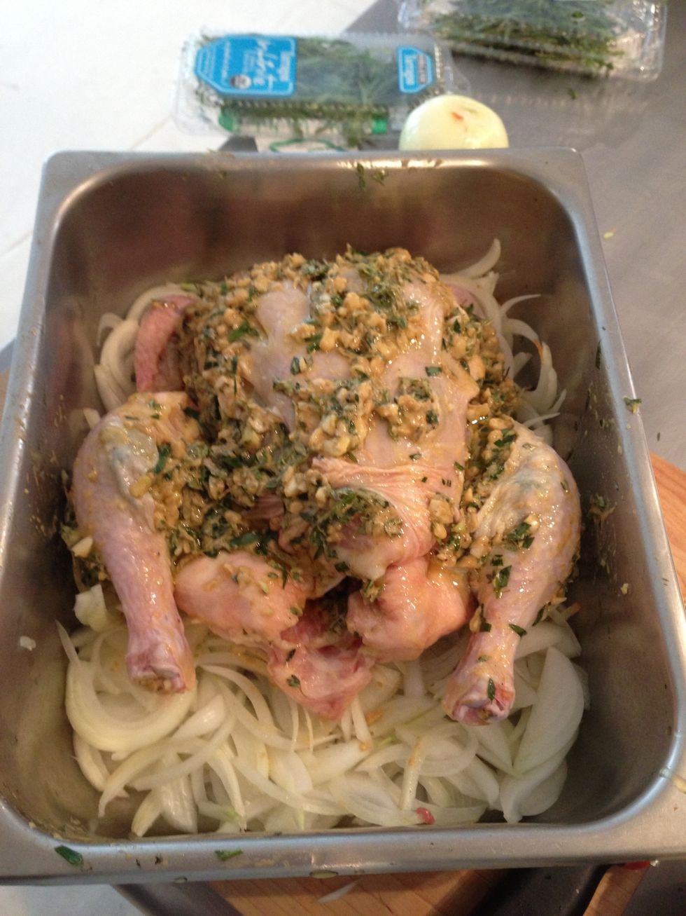 Add paste into all crevices