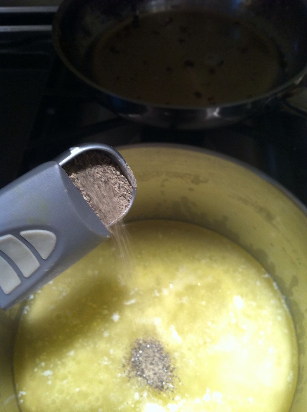 Add pepper (1/4 tsp)